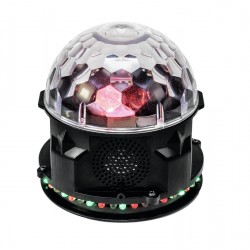 EUROLITE AKKU Mini disco-ball BCW-4 RGB Flower