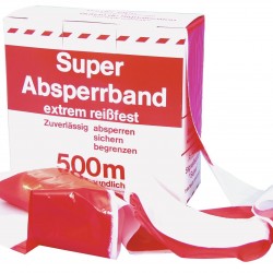 Barrier Tape red/white 500m x 75mm