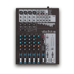 VIBZ8DC 8-channel mixing console with DFX and compressor LD-Systems