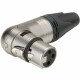 Neutrik NC3FRX angled-XLR cable connector, female