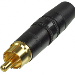 Neutrik-Rean NYS373B phono plug (RCA/cinch) black
