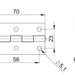 2602 Medium duty Butt hinge