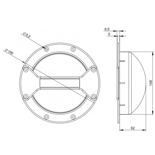 34062 - Bar Handle plastic black