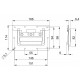 34102 Recessed Sprung Handle medium in large Dish 9,5 mm deep