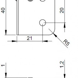 40431 corner brace 40x31