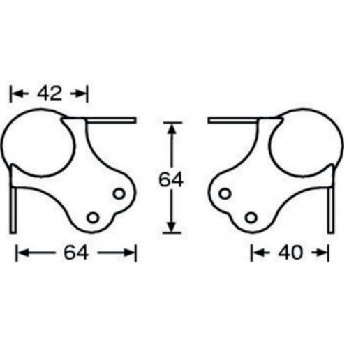 4101 Heavy duty ball corner large three-leg galvanised