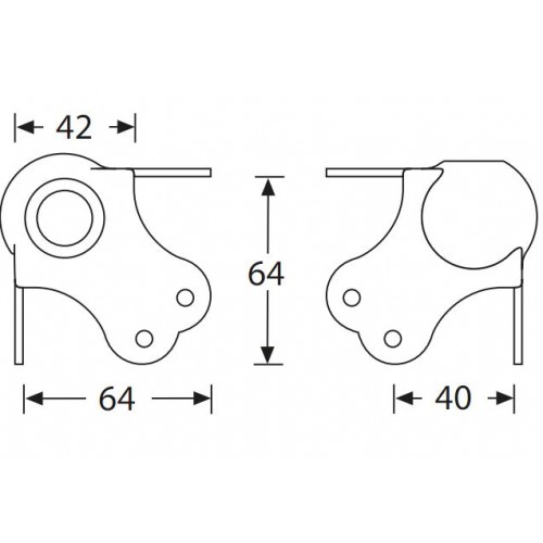 4102 ball corner large three-leg stackable dimple