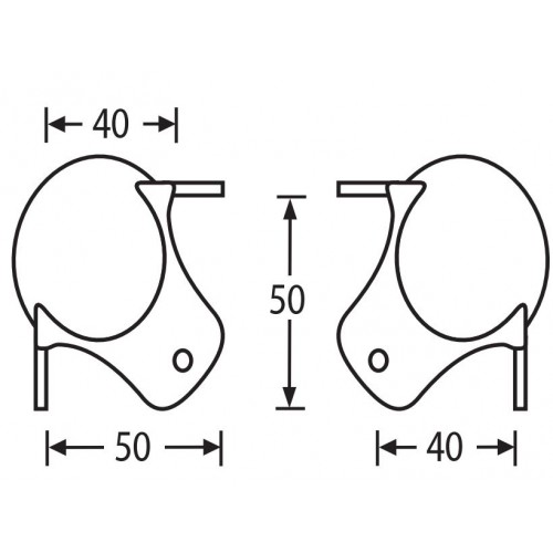4120 Ball Corner Medium Three-Leg