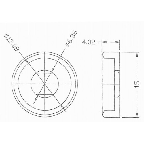 5620 plastic washers recessed