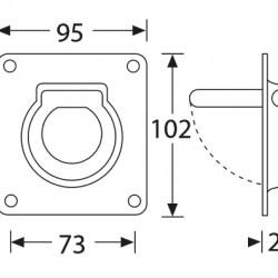 5801 D-Ring fish-eye Flyware 