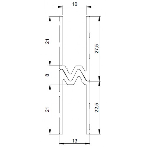 6203 aluminium W hybrid lid location for 10mm material