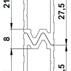 6304 aluminium hybrid lid location W for 9.5 mm material