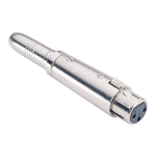 7854 Adam Hall Connectors adapter 6.3 mm Jack stereo female to XLR female