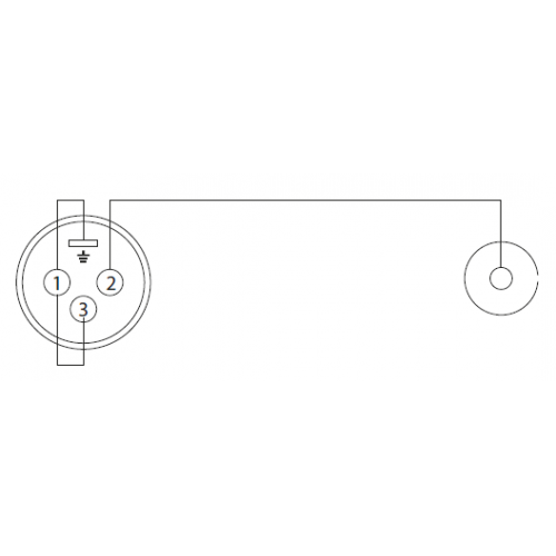 7857 Adam Hall Adapter RCA female to XLR male