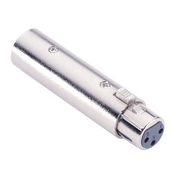 7862 Adam Hall Adapter XLR Male to XLR Female  