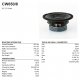 Woofer CW650, 8 Ohm, 16cm, 6.5-inch,