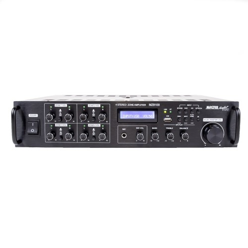 MZ8100 8-Channels amplifier with MP3 and BLUETOOTH Master-audio