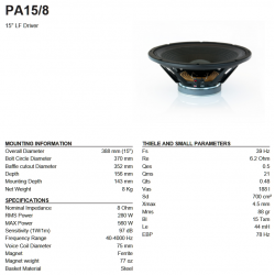 PA15/8 Woofer