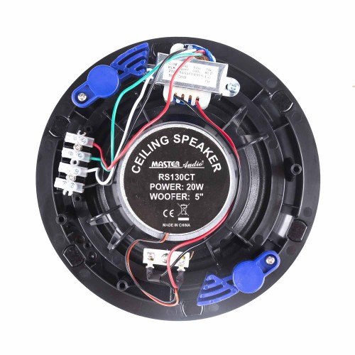 RS130CT  Two ways ceiling wall speaker, 130 mm, 100 V transformer.8ohm