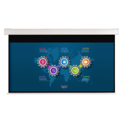 Medium-sized motorized screen 350 x 350 cm Screenline