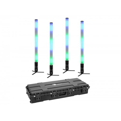 IP Pixel tube 360° PRO CRMX, Set 4x + transport case