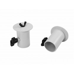 OMNITRONIC BOB-4 Stand Adaptor white or black 2x, for 35 mm tube