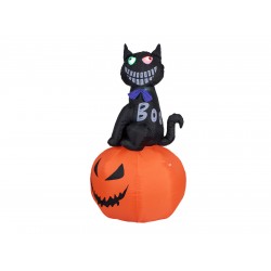 Halloween decoration Pumpkin and black cat, 183cm, Inflatable