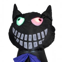Halloween decoration Pumpkin and black cat, 183cm, Inflatable