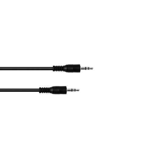 Omnitronic jack cable 3.5 stereo 1.5m long black