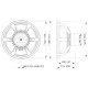 LAVOCE SAN184.02 18" Subwoofer Neodymium Magnet