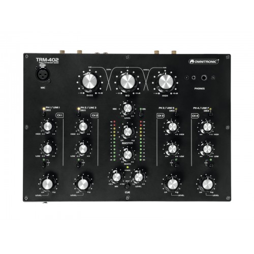 OMNITRONIC TRM402 4-Channel Rotary Mixer