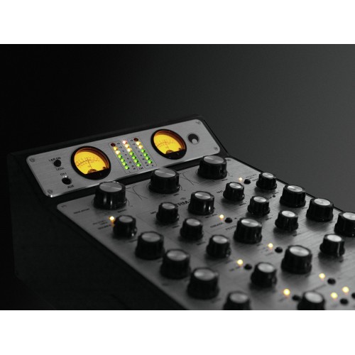 TRM222 two-channel Rotary Mixer with VU-meter
