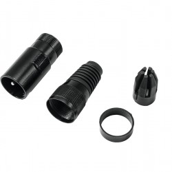 OMNITRONIC XLR plug 3pin black housing
