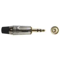 Mini Jack Male 3,5 Stereo - Gold plated contacts SP84 