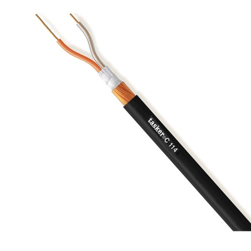 C114 – 2x0,25 mm² low capacity balanced Microphone Cable Tasker, black