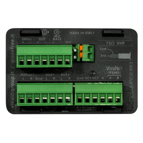 Vivaldi EN54 FREESOURCEMK3 flush mount stereo preamplifier and zone controller with multiple sources