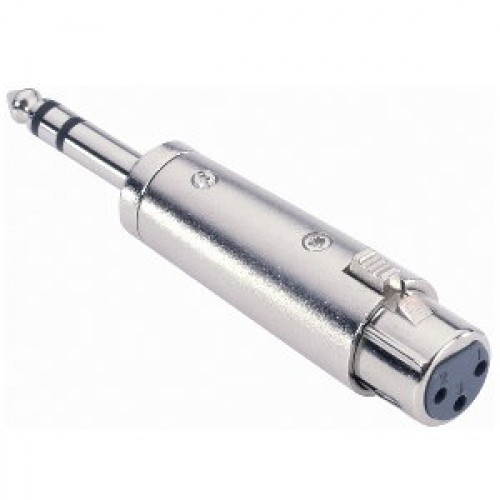 7856 Adam Hall Adapter 6.3 mm Jack stereo male to XLR female