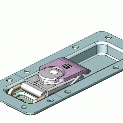 17202 2U Batterfly Latch