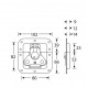 17295 Butterfly Latch medium non cranked 9mm deep