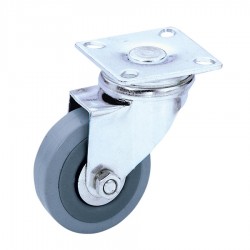 3701 Swivel Castor 50 mm with grey rubber wheel w/o brake
