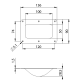 38083 recessed castor dish for wheels up to 100mm