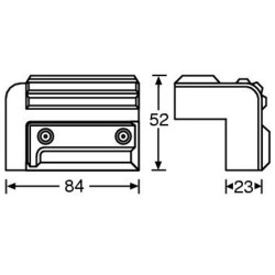 4009 cabinet corner plastic stackable black