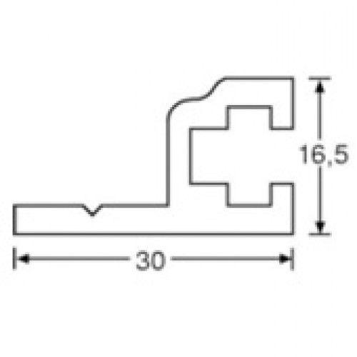 6161  Sliding Rack Strip for square nut