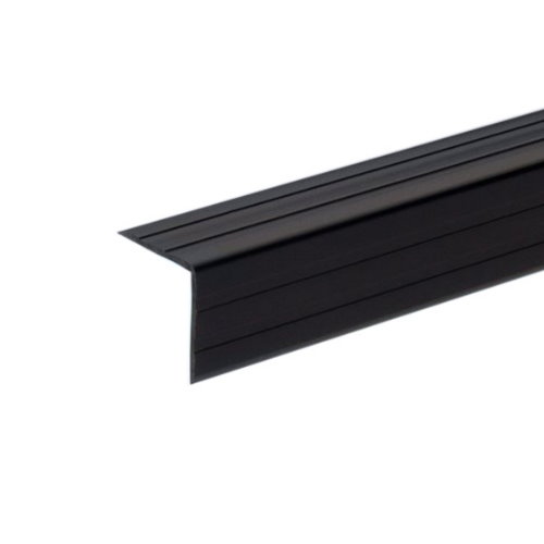 6609  Plastic angle 22 x 22mm -black 2 m long