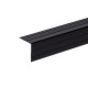 6609  Plastic angle 22 x 22mm -black 2 m long