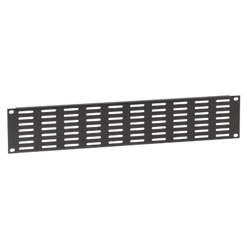 87222 VH 19 inch ventilation rack panel with horizontal slots, 2U