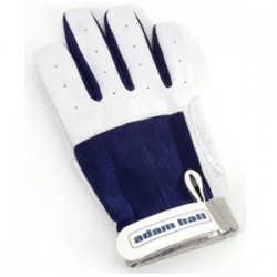 AH33L roadie gloves leather blue-white