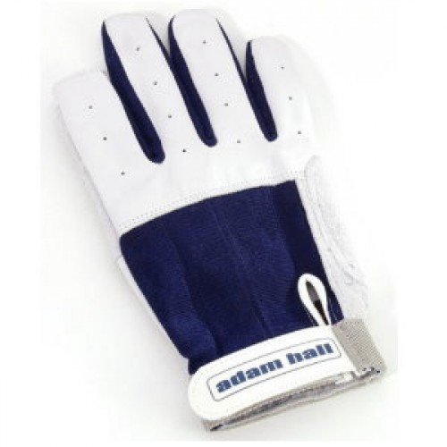 AH33L roadie gloves leather blue-white