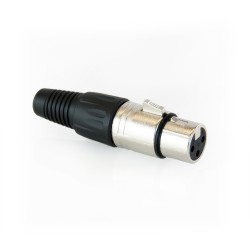XLR F 3 pole female XLR connector