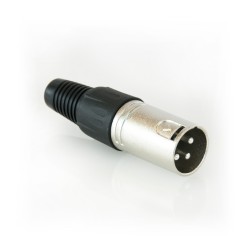 XLR M 3 pole male XLR connector